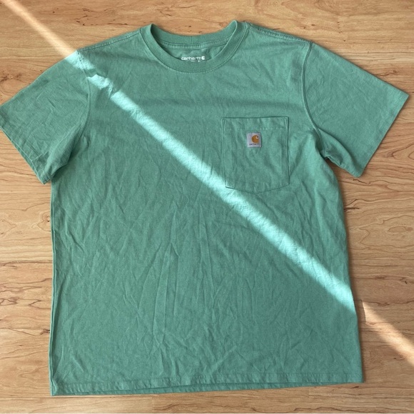 Carhartt Mint Green ☘️ Pocket Tee Men’s XL Great Condition - Picture 2 of 4
